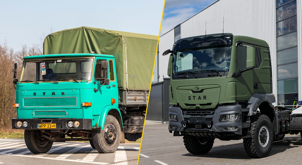 Stary STAR 200 i najnowszy STAR zbudowany na MAN-ie