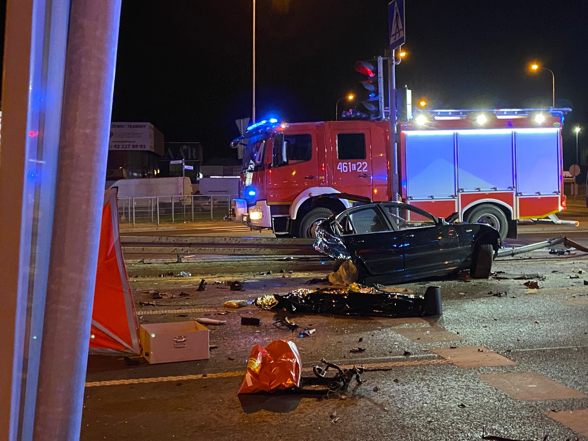 Wypadek śmiertelny Rzgów BMW E46