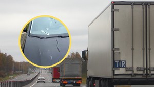 Usłyszał uderzenie i zjechał na postój. Był przerażony, gdy odkrył, co się stało