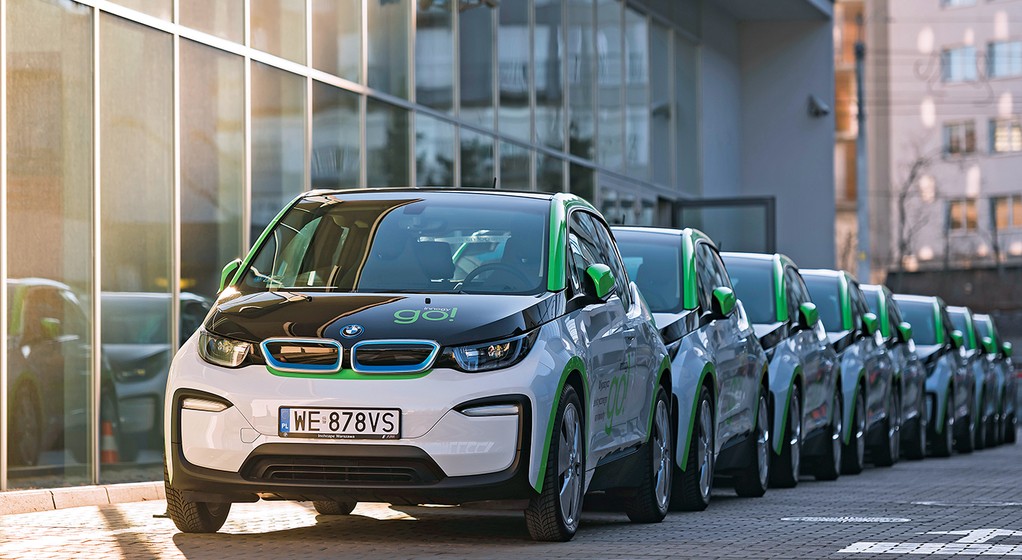 Używane auto elektryczne z wypożyczalni
