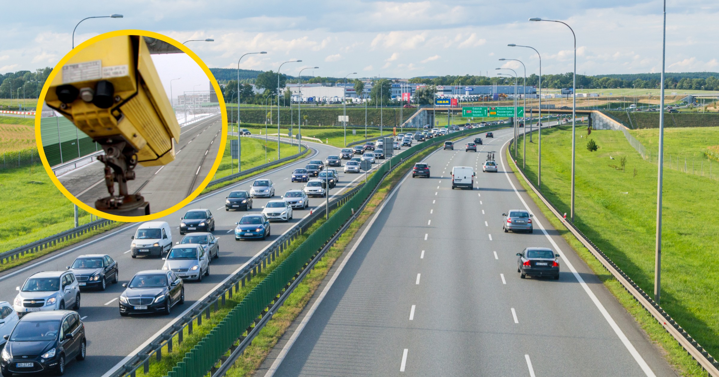 Nowe odcinkowe pomiary prędkości na A1