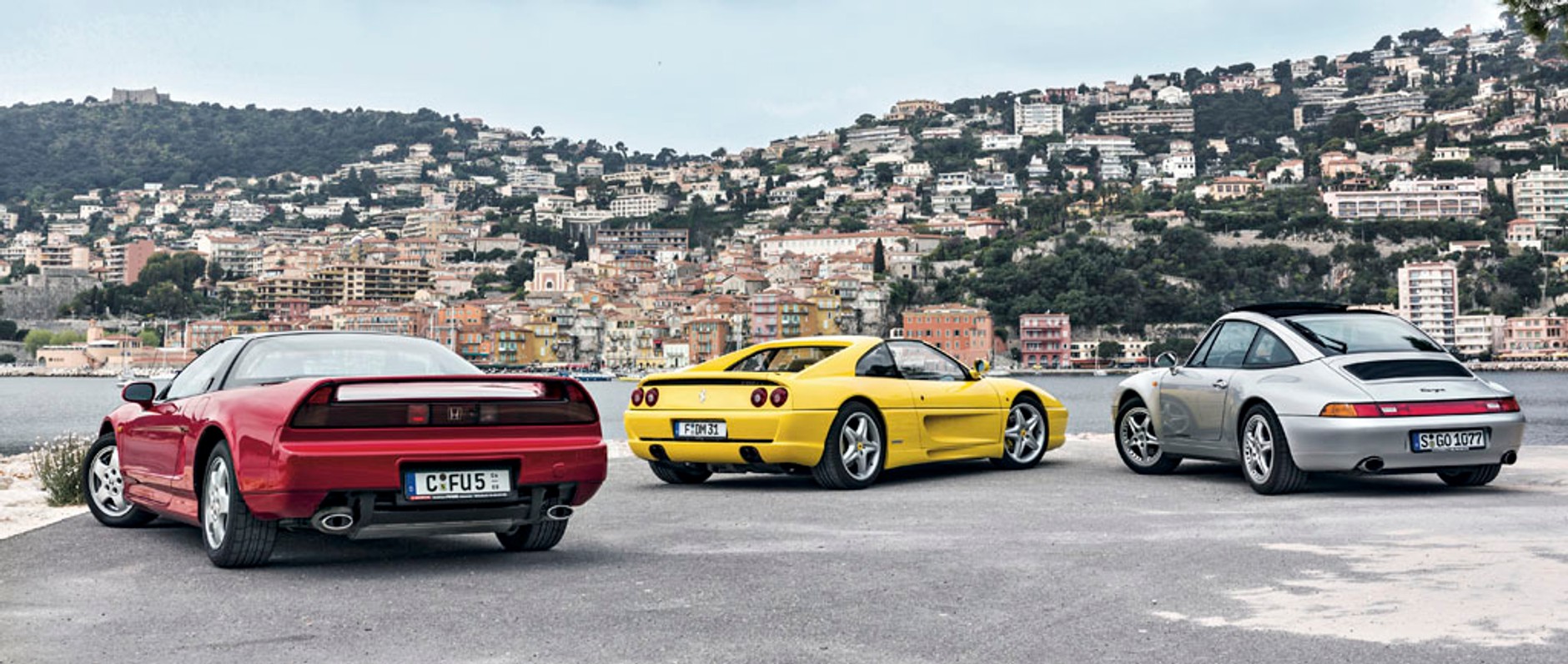 Auta marzeń z lat 90. - Honda NSX kontra Ferrari F355 GTS i Porsche 911 Targa