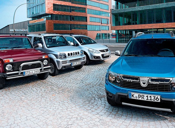 Dacia Duster kontra Łada Niva, Suzuki Jimny i Suzuki SX4: porównujemy najtańsze 4x4 na rynku