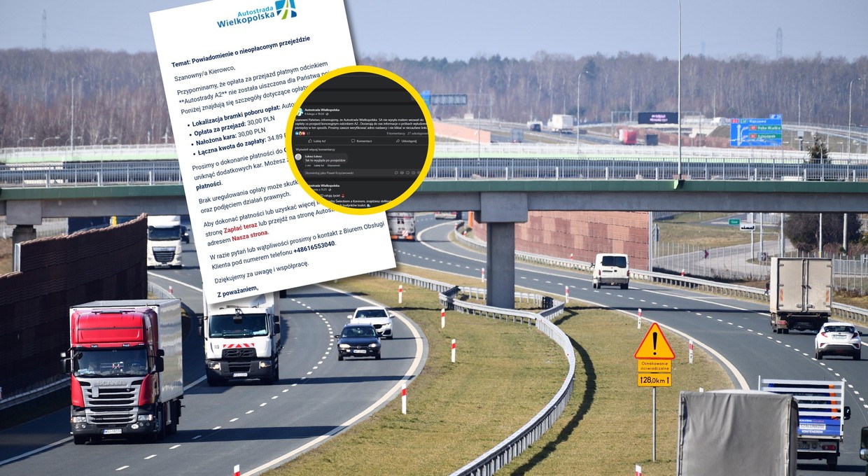 Kierowcy dostają rachunki za przejazd A2. Można je zignorować
