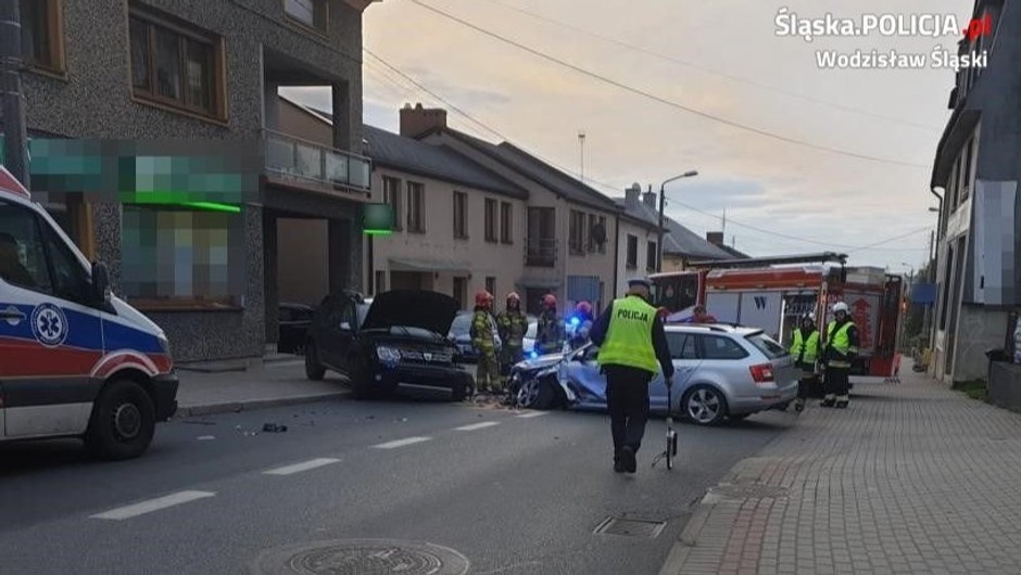 Wypadek w Pszowie; 10 listopada 2023 r.