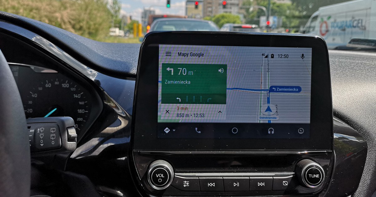 Google Maps w Android Auto
