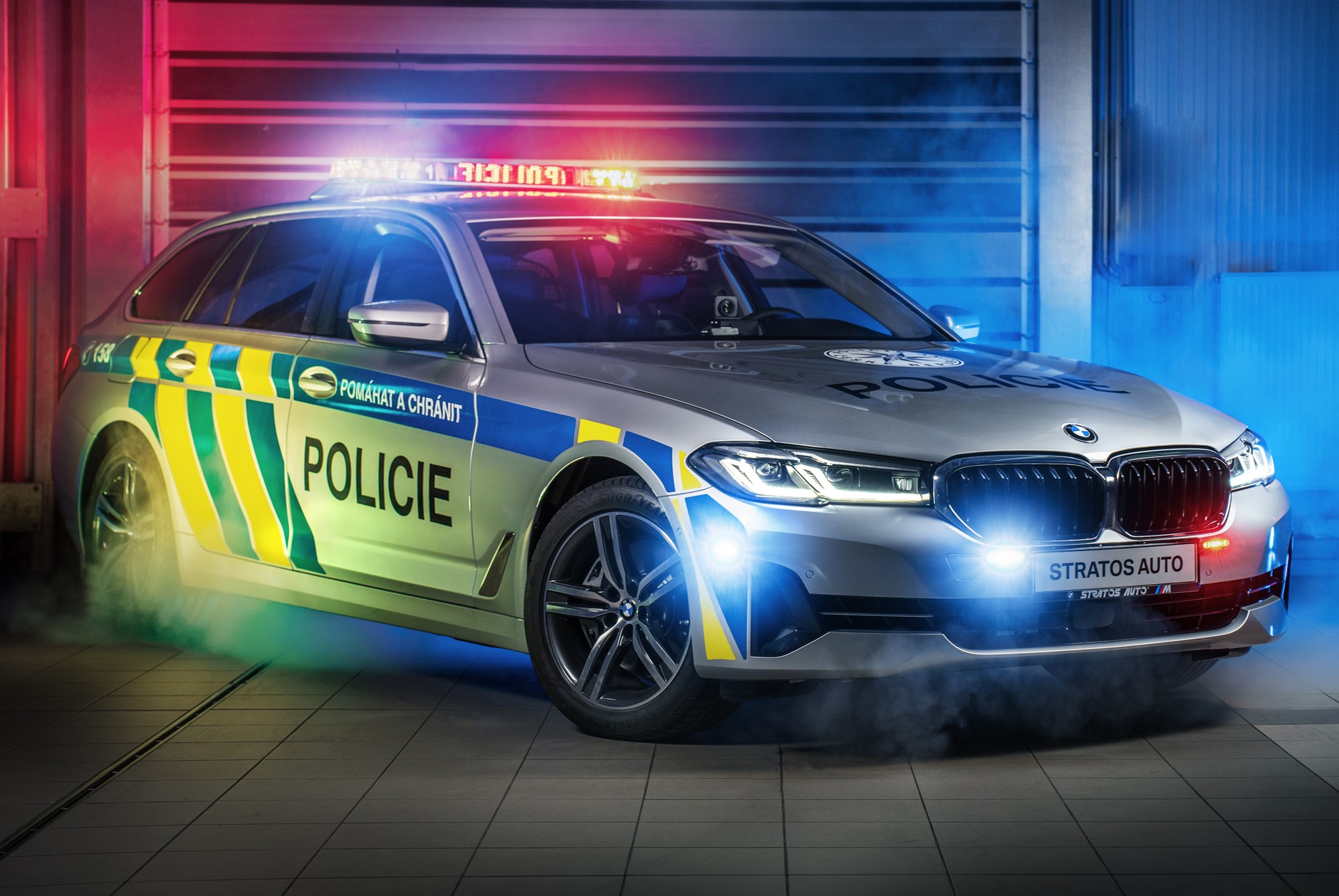 BMW 540i xDrive Touring czeskiej policji