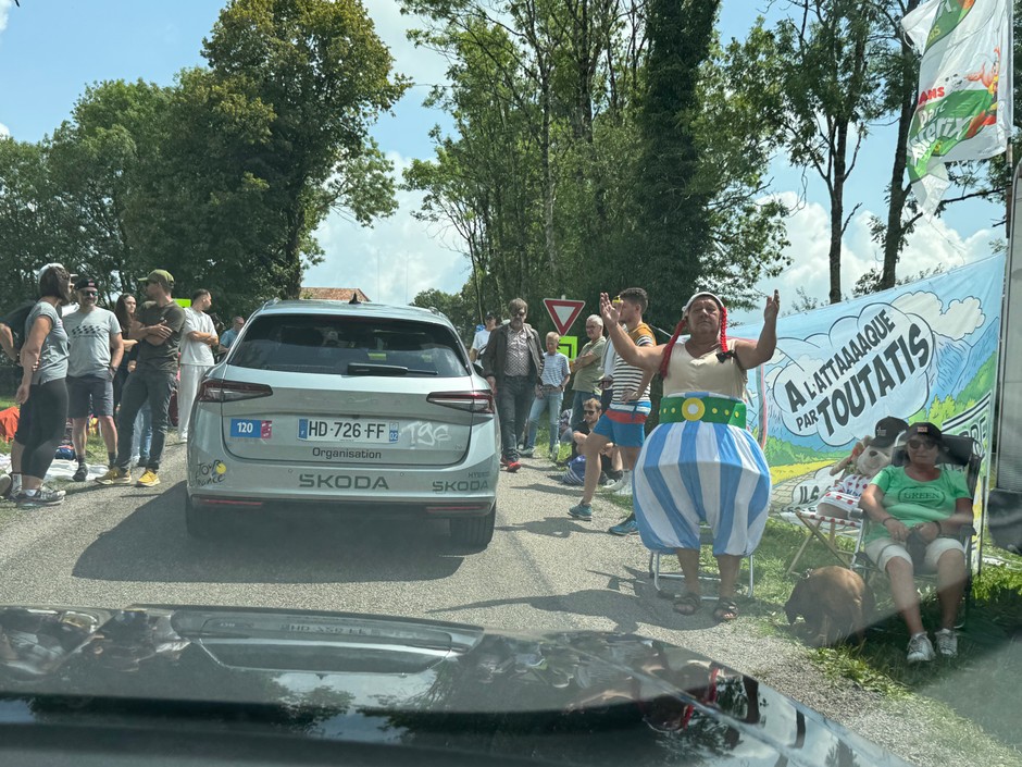 Na trasie odcinka Tour de France
