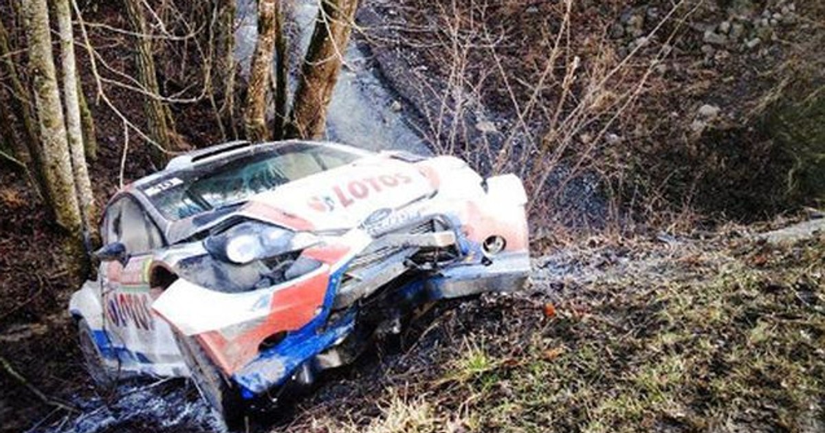 Rajd Monte Carlo 2014: Kubica zdemolował Fiestę (II. dzień)