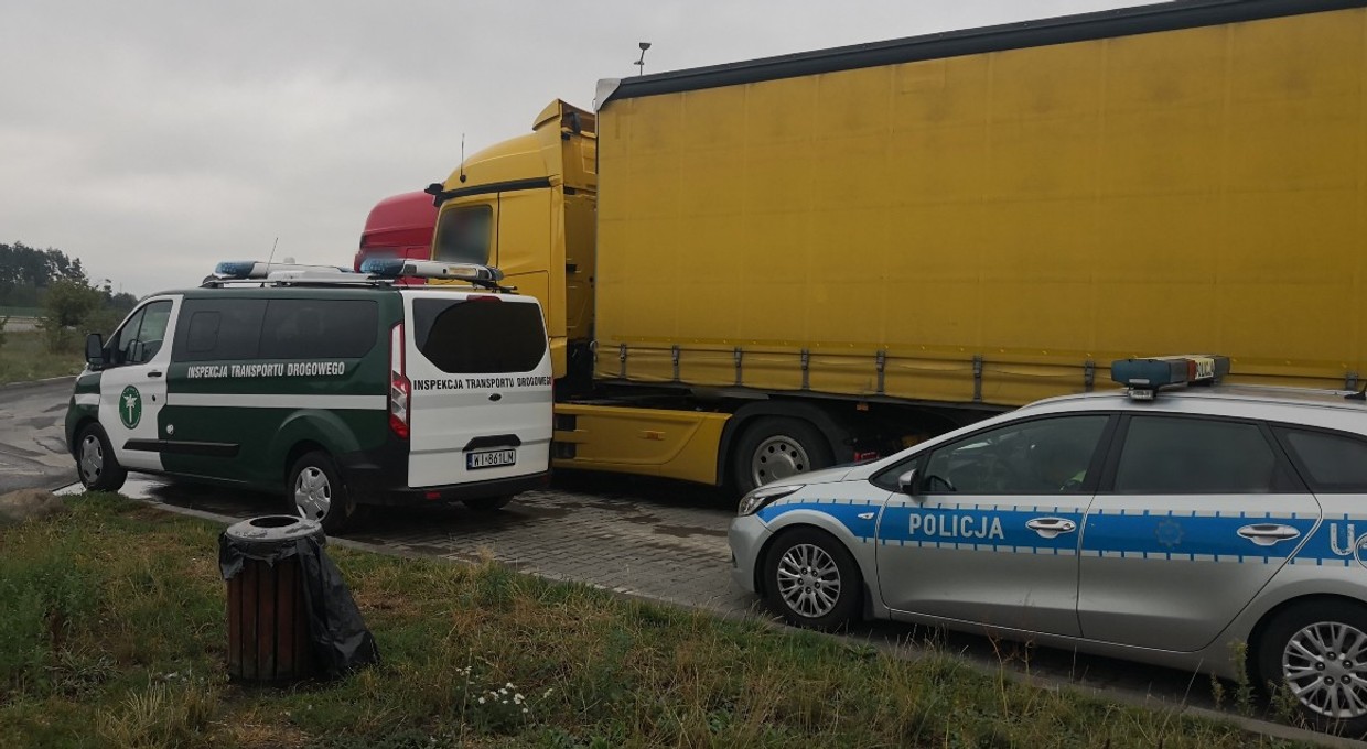 Wyskokowa załoga ciężarówki. Inspektorzy nie spodziewali się takiego obrotu sprawy