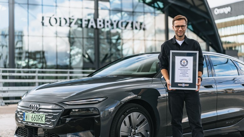 Miko Marczyk pobił Rekord Guinnessa w Audi A6 Sportback e-tron