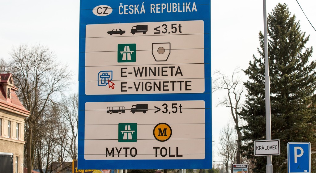 Informacja o winietach drogowych w Czechach