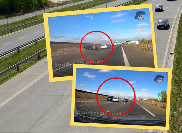 Niebezpieczne manewry na S2. Trzy auta rozbite w kilka sekund [WIDEO]