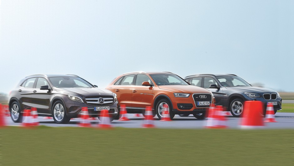 Audi Q3, BMW X1, Mercedes GLA