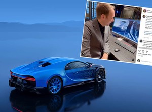 Właścicielka Bugatti Chirona rozlała w aucie energetyka. Marka na to odpowiedziała