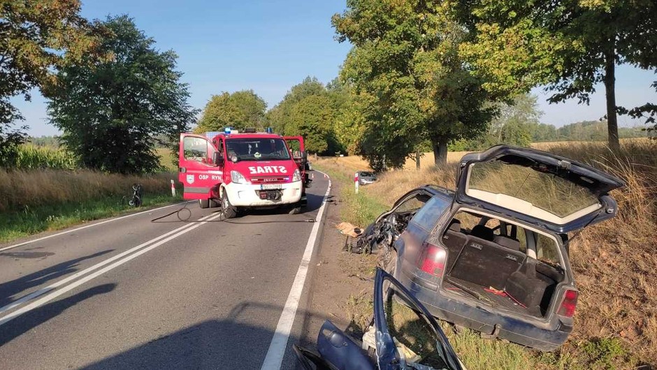 Wypadek VW Passat Mazury