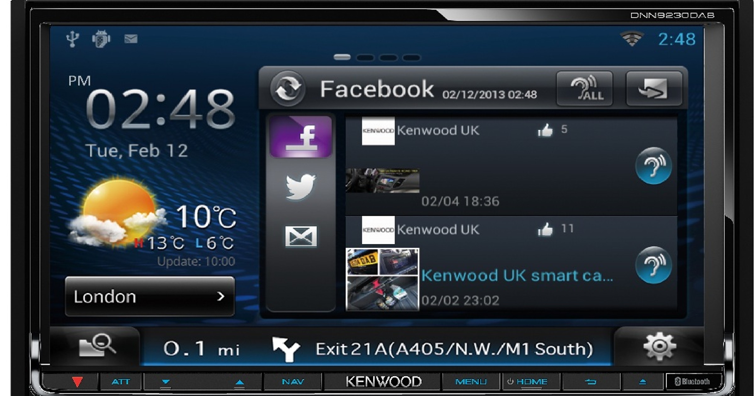 Kenwood DNN9230DAB. Dostęp do internetu 