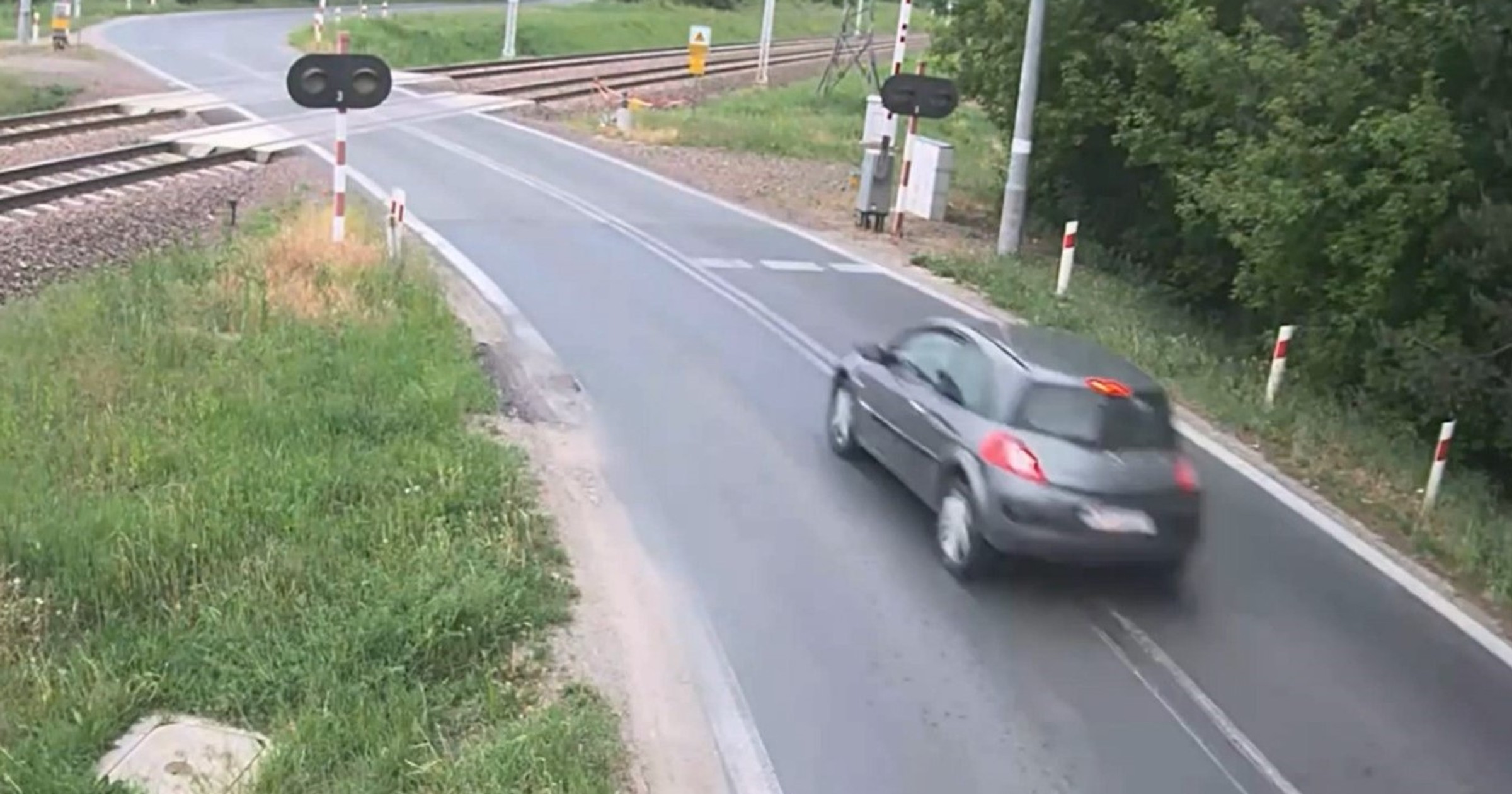 Kolizja na przejeździe kolejowym (Nowy Żylin; maj 2024 r.)
