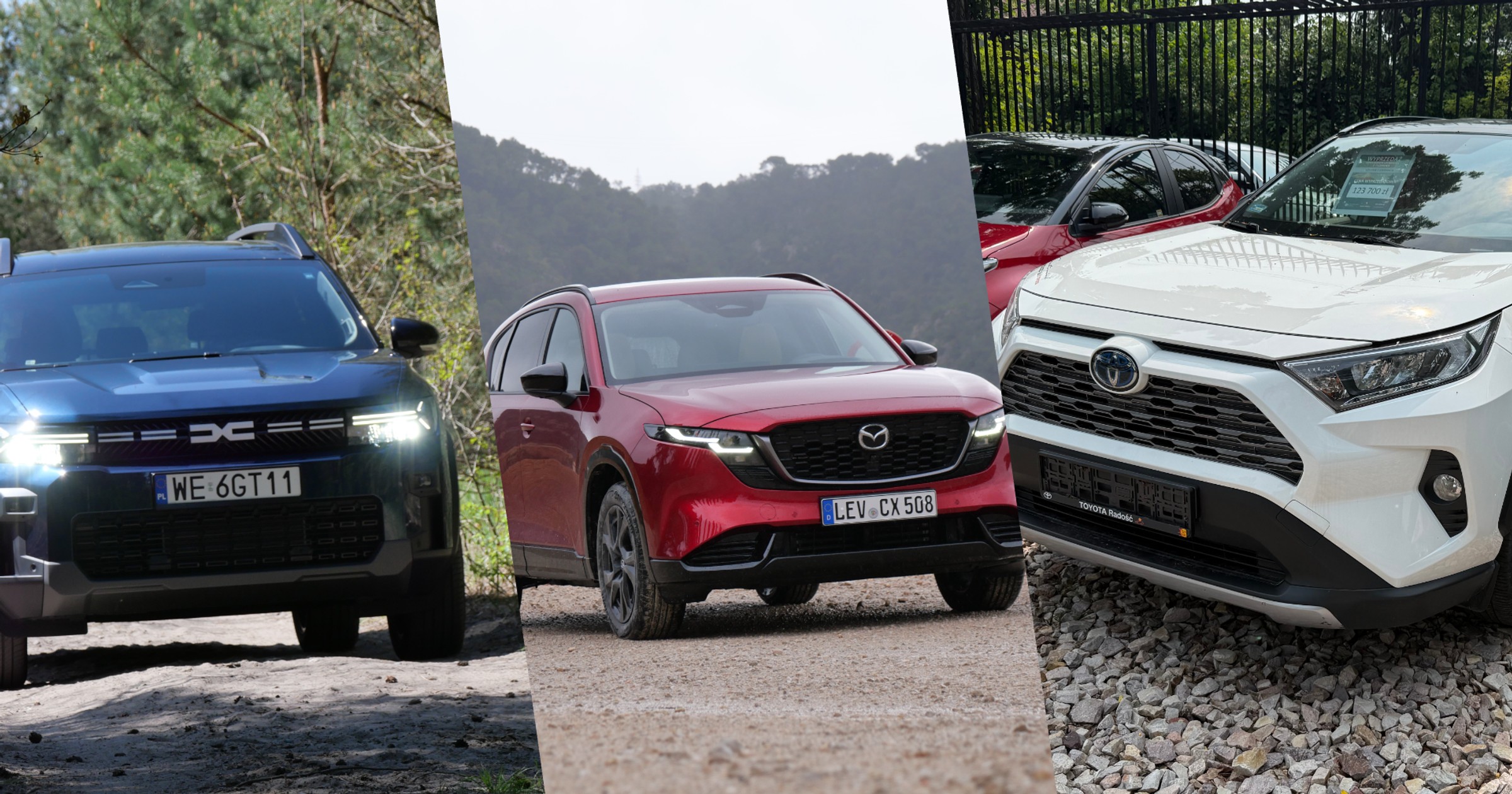 Nowa Dacia w bogatej wersji, bazowa wersja Mazdy czy używana Toyota?