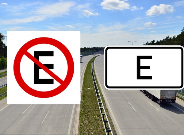 Co oznacza znak drogowy z literą E? Nie tak łatwo wyjaśnić, bo ma kilka różnych znaczeń