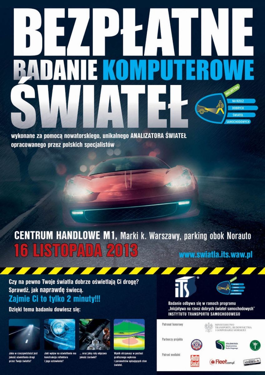 Zbadaj bezpłatnie oświetlenie swojego pojazdu!