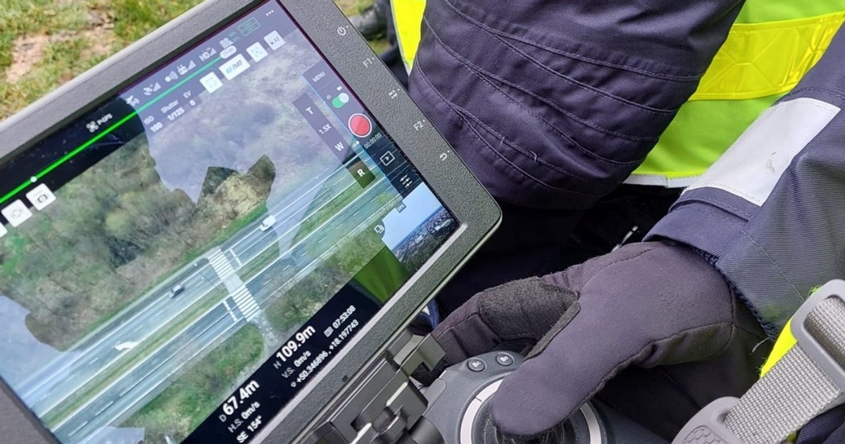 Policjanci od samego rana prowadzili specjalną akcję. Używali drona