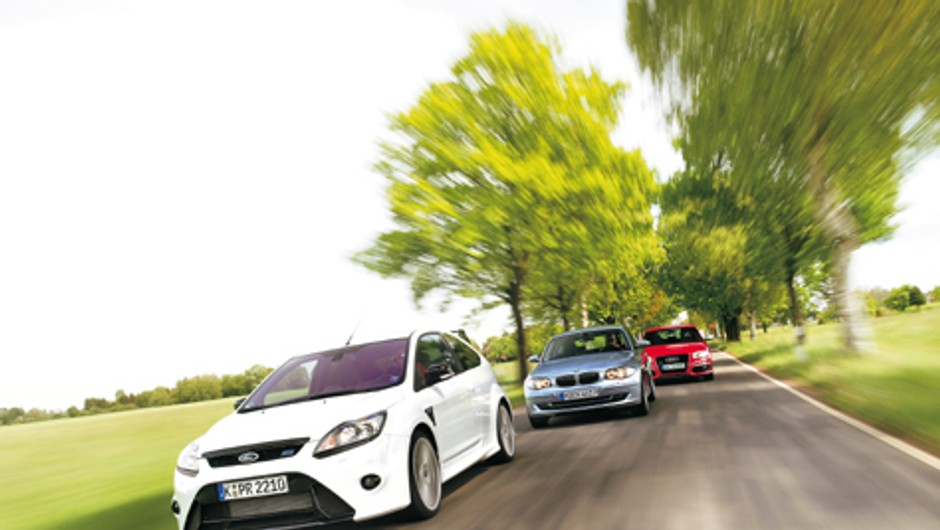 Powrót legendy: Ford Focus RS kontra Audi S3 i BMW 130i