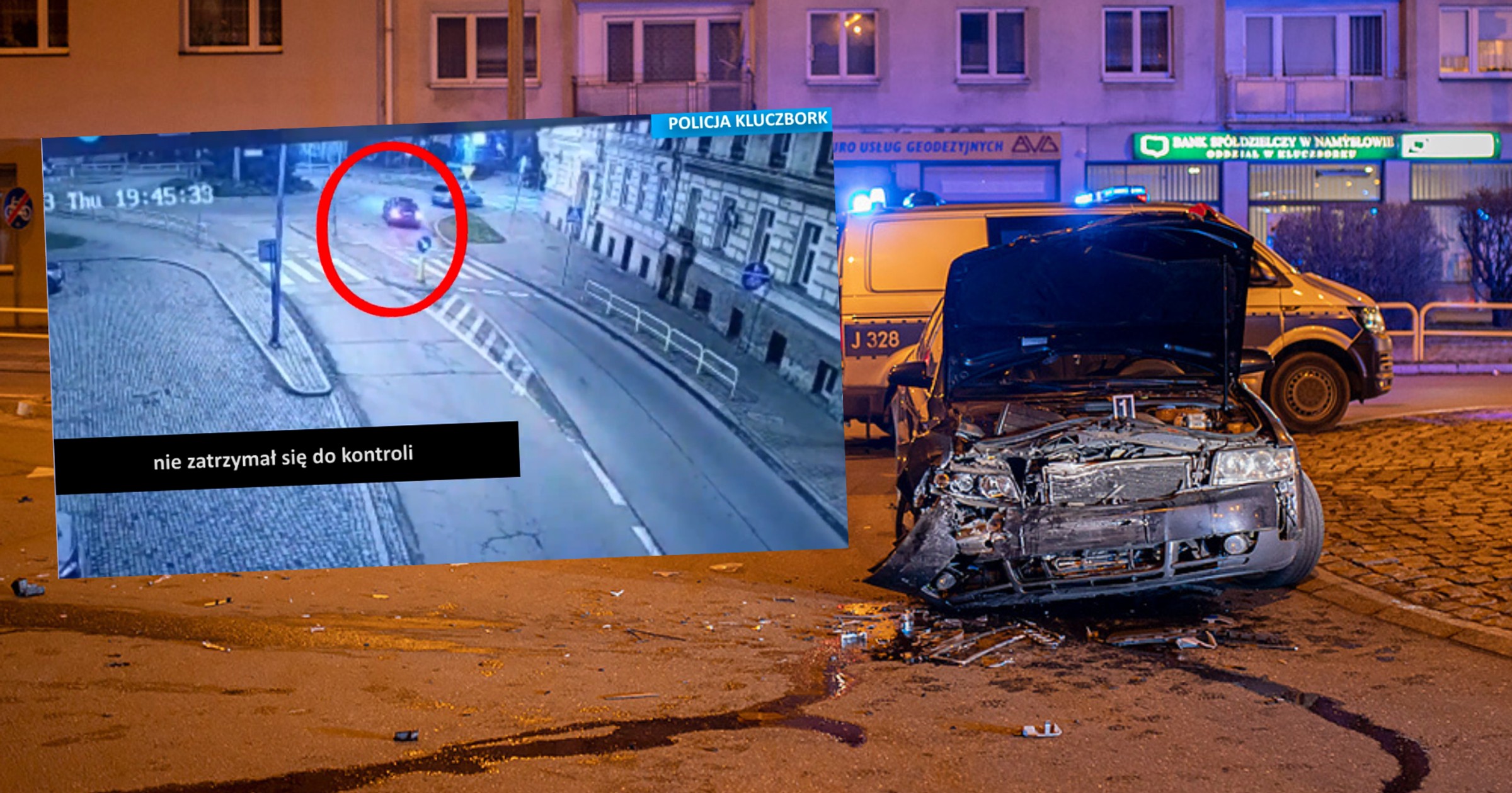 Policyjny pościg za Audi