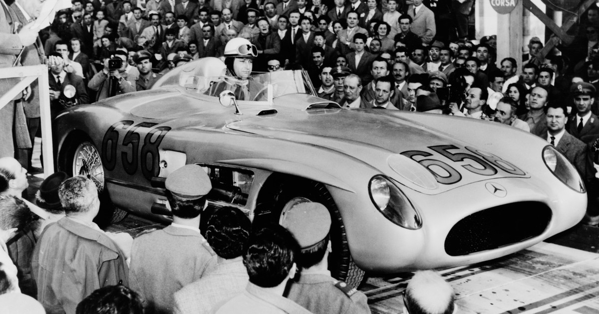 Juan Manuel Fangio w Mille Miglia 1955