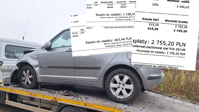 Rachunki za kilka usług sięgnęły połowy wartości auta