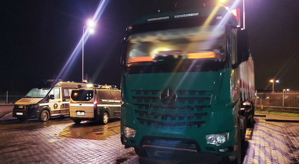Kontrola inspektorów zachodniopomorskiej Inspekcji Transportu Drogowego