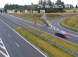 Dramatyczne nagranie z A1. Zabezpieczenie spełniło swoją funkcję