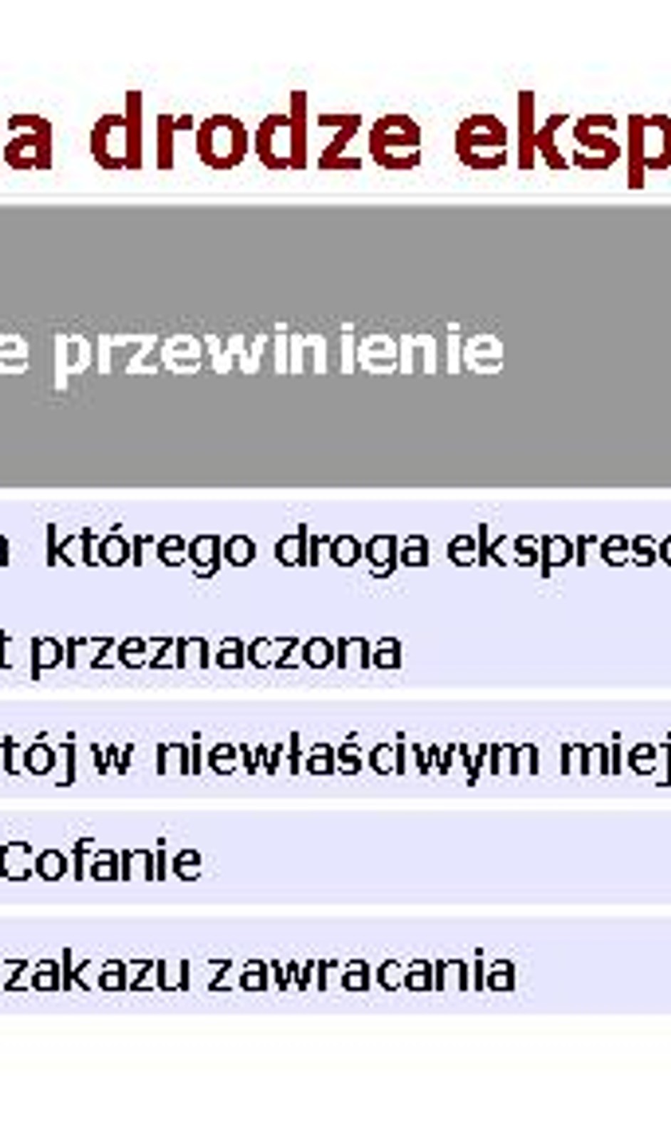Taki mandat możesz dostać na ekspresówce
