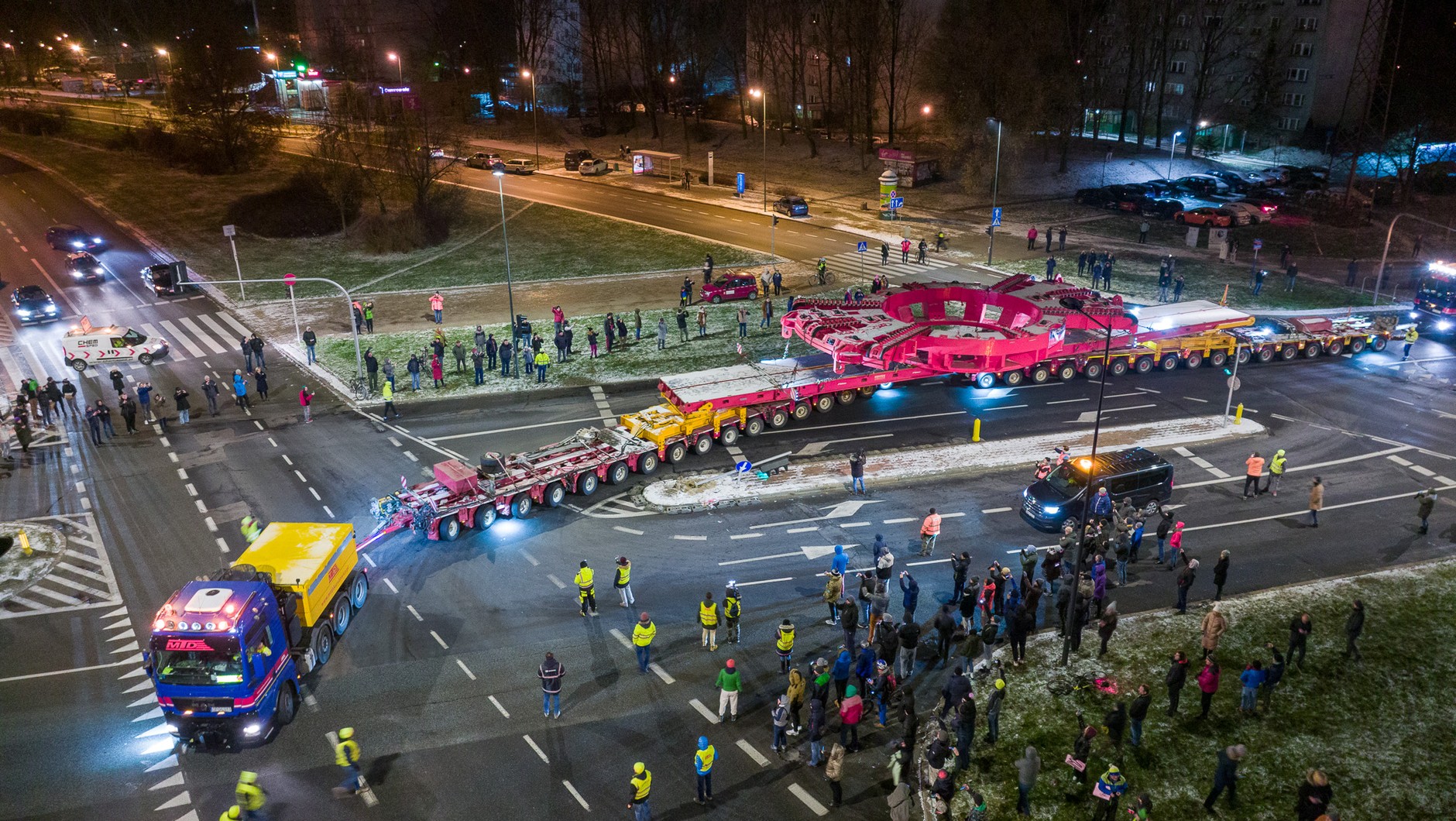 Transport tarczy TBM