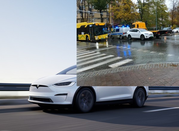 Rozładowana Tesla stanęła na środku skrzyżowania w Katowicach