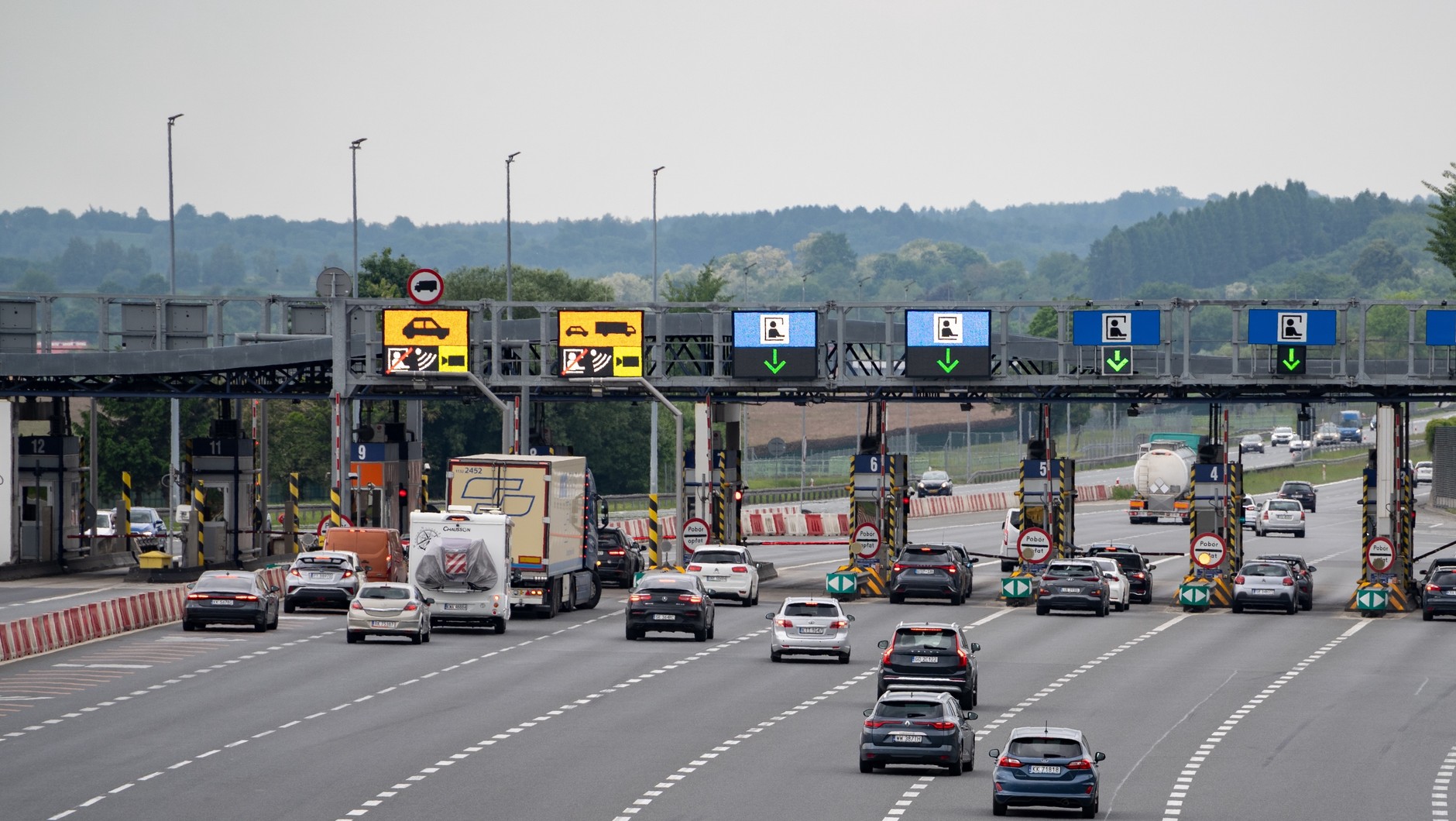 Autostrada A4 - bramki w Balicach