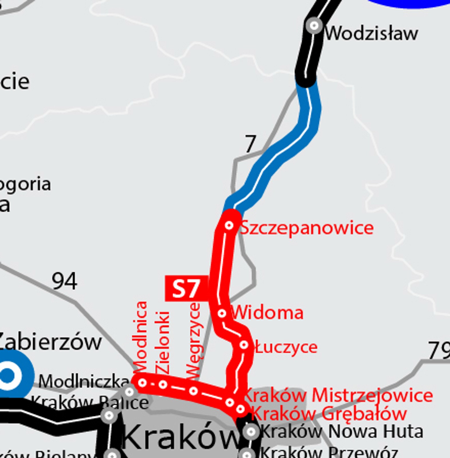 S7 Kraków - Szczepanowice