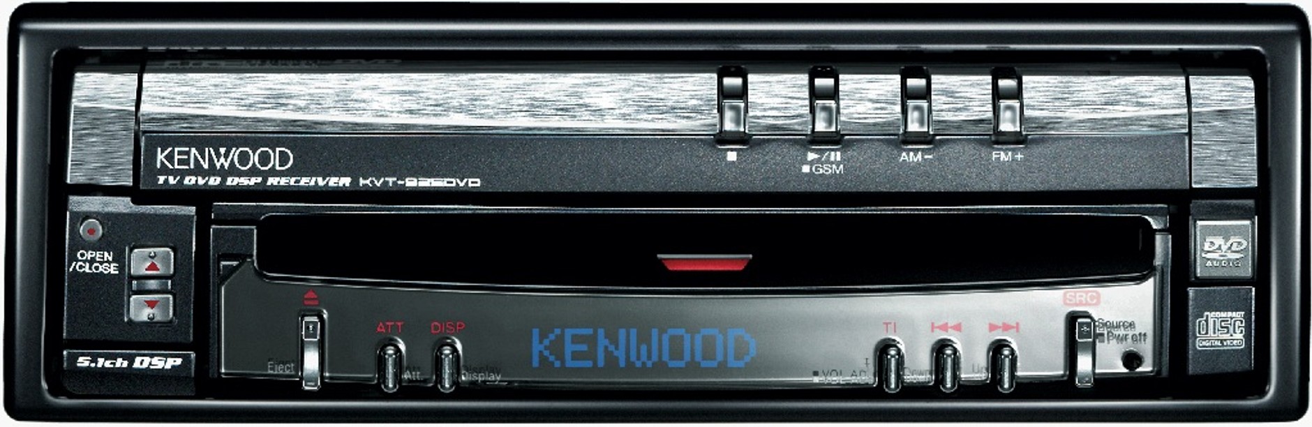 Przygodę ze stacjami multimedialnymi miał także Kenwood. Model KVT-925DVD był bardzo bogato wyposażony: