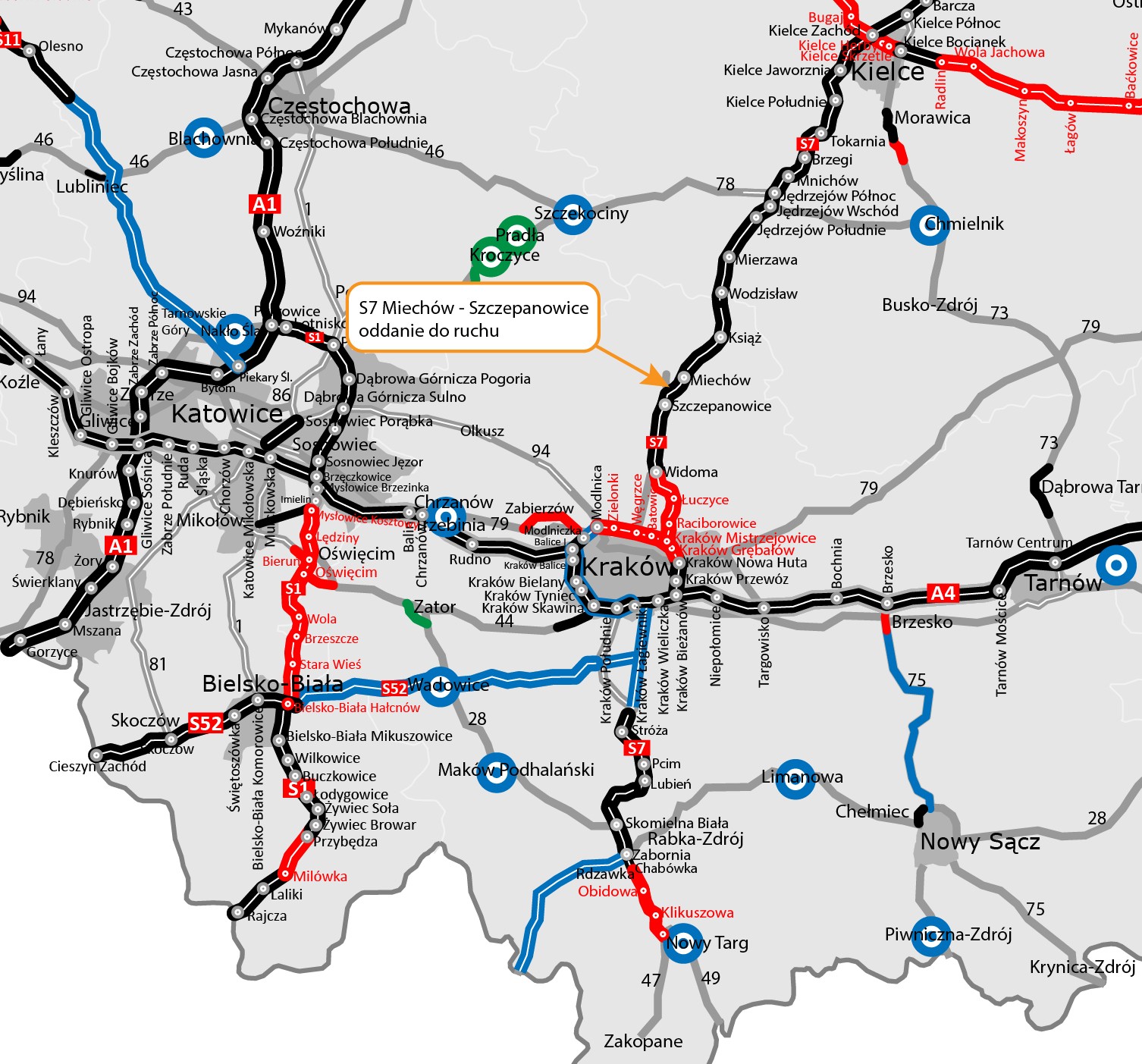 S7 Miechów - Szczepanowice