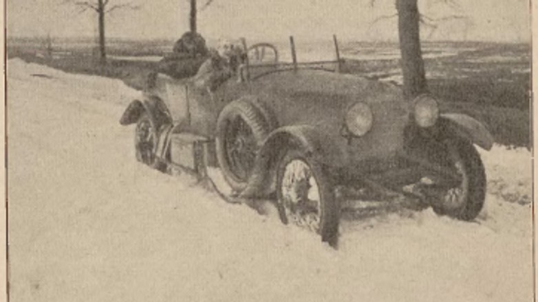 Polska motoryzacja 100 lat temu. Zima