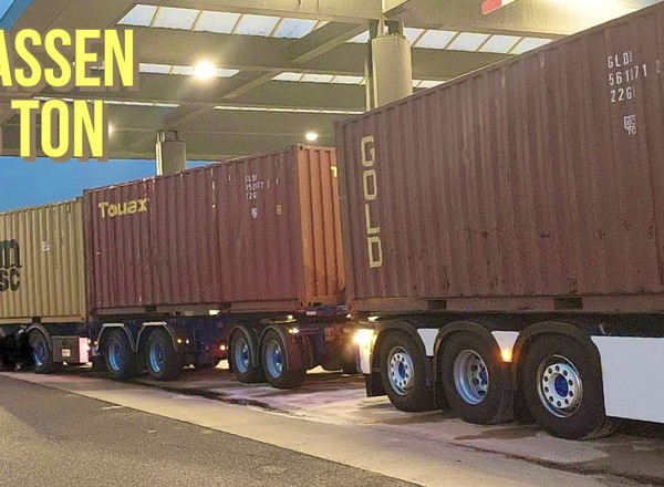 TIR z aż trzema kontenerami o masie 95 ton. Drogowy kolos ukarany