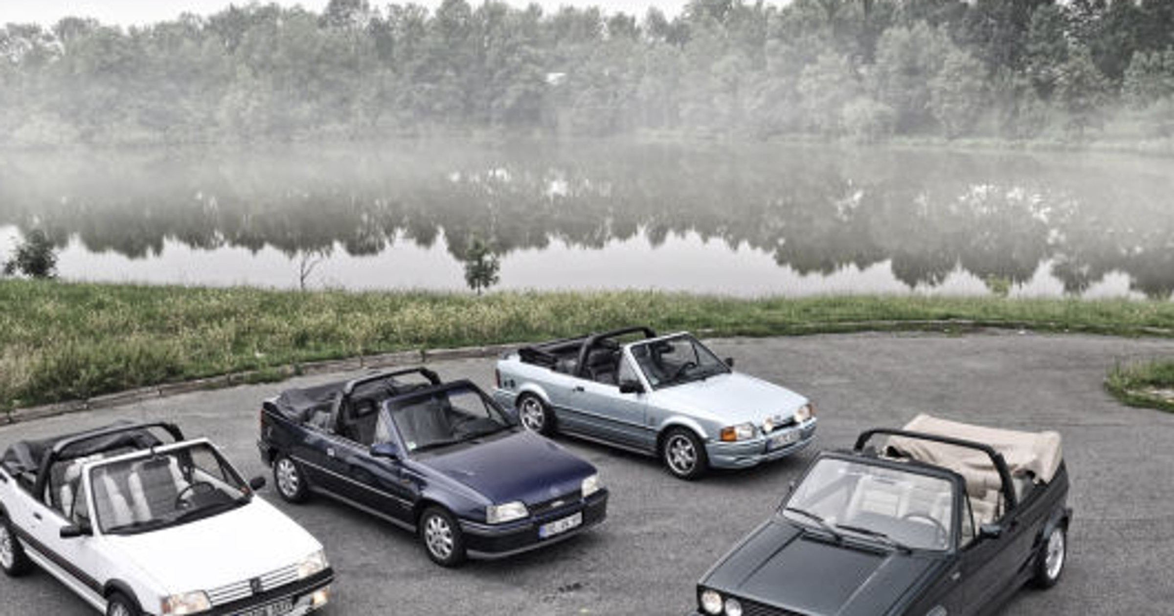 Cztery kabriolety z lat 80-tych