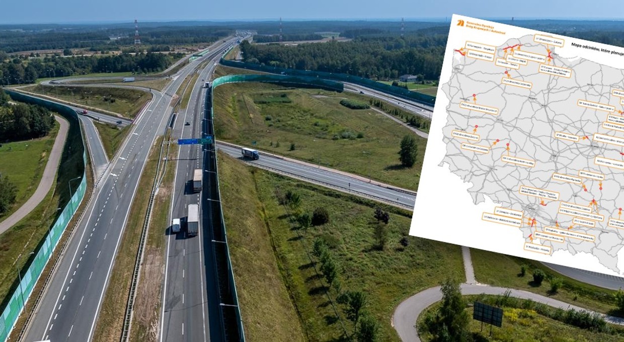 W 2025 r. zbudują 400 km nowych tras. Jest lista i mapa