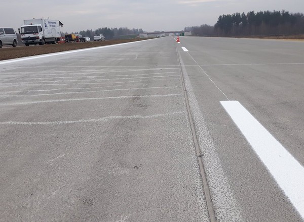 Budowa autostrady A1 koło Częstochowy na finiszu. Przejazd nowym odcinkiem