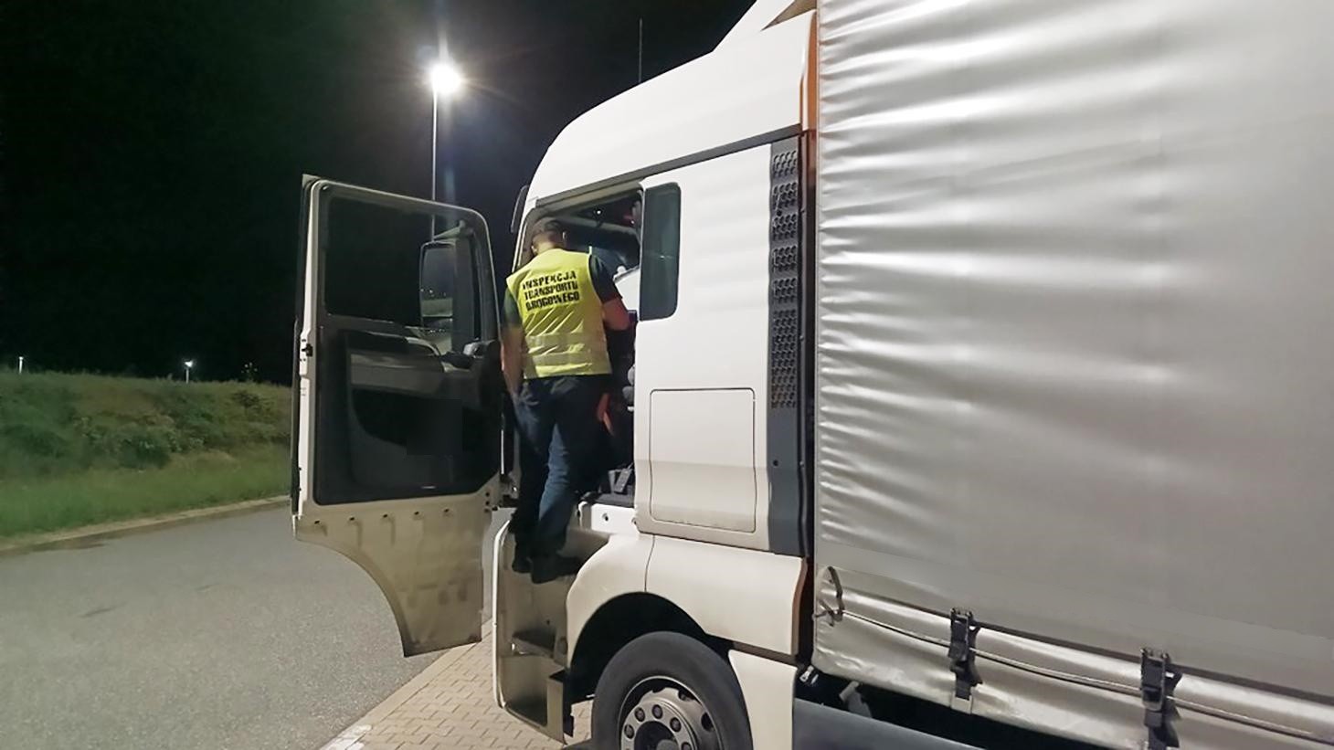 Nocna kontrola ITD na autostradzie A2 (lipiec; 2024 r.)