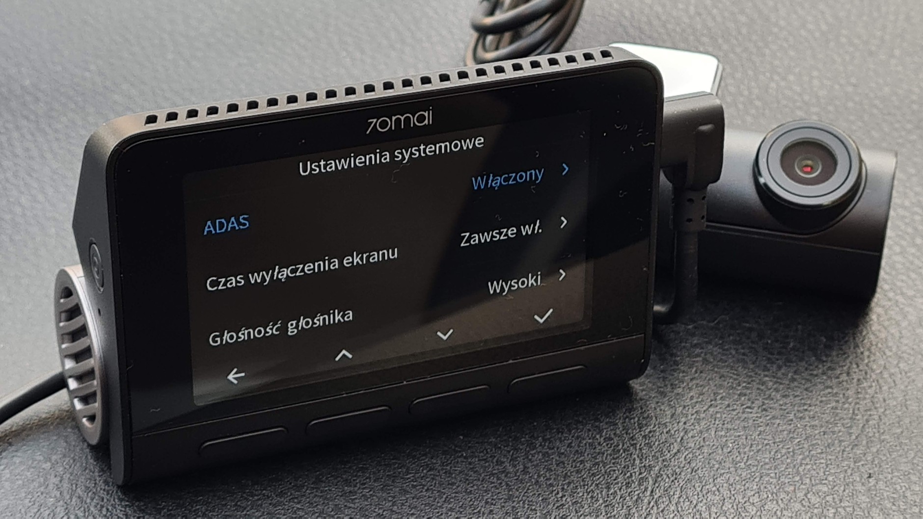 Zestaw z tylną kamerą i 70mai A800