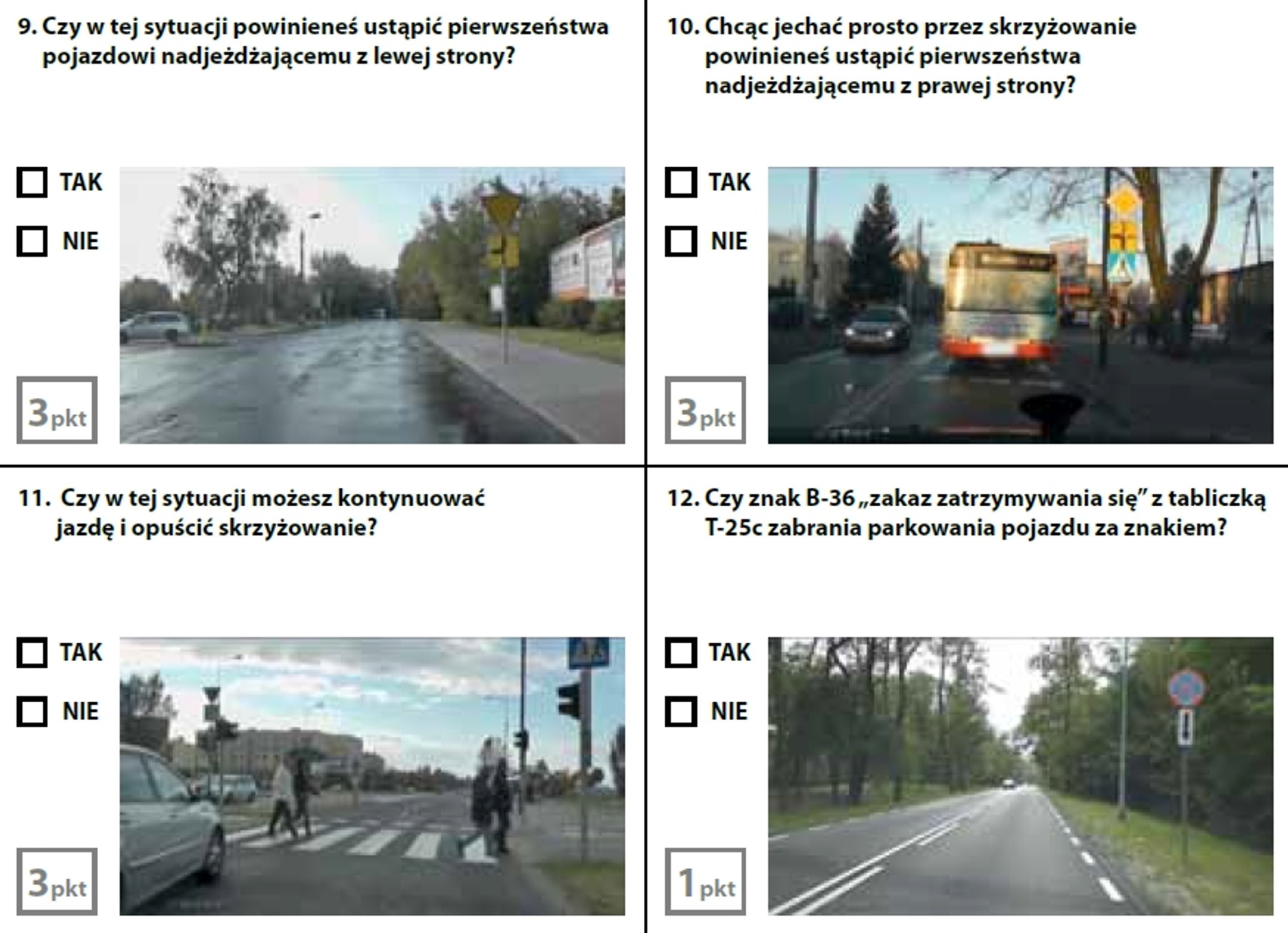 Egzamin teoretyczny na prawo jazdy - zestaw 7