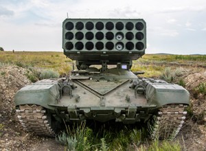 Ukraińcy przejęli załadowaną wyrzutnię pocisków termobarycznych TOS-1A