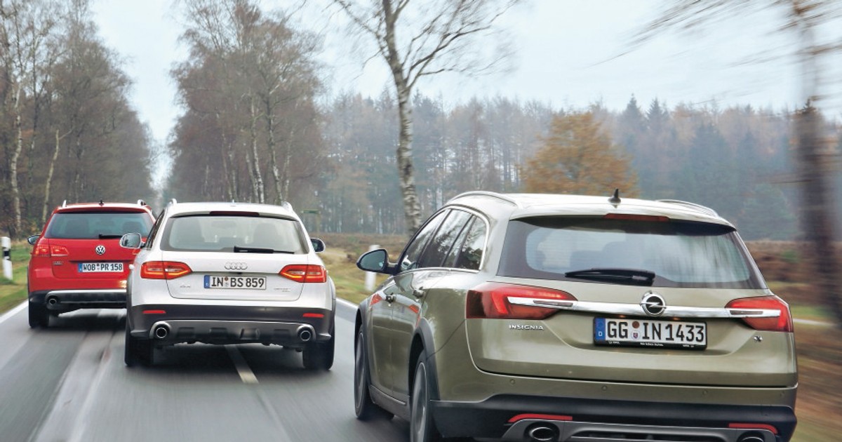 Audi A4 Allroad, Opel Insignia Country Tourer i VW Passat Alltrack - porównanie kombi z apetytem na teren