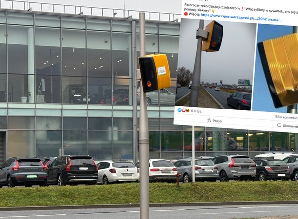 Fotoradar-rekordzista nie przetrwał nawet 48 godzin. Już został zniszczony
